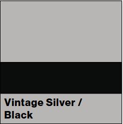 Vintage Silver/Black LACQUER 1/16IN - Rowmark Lacquer